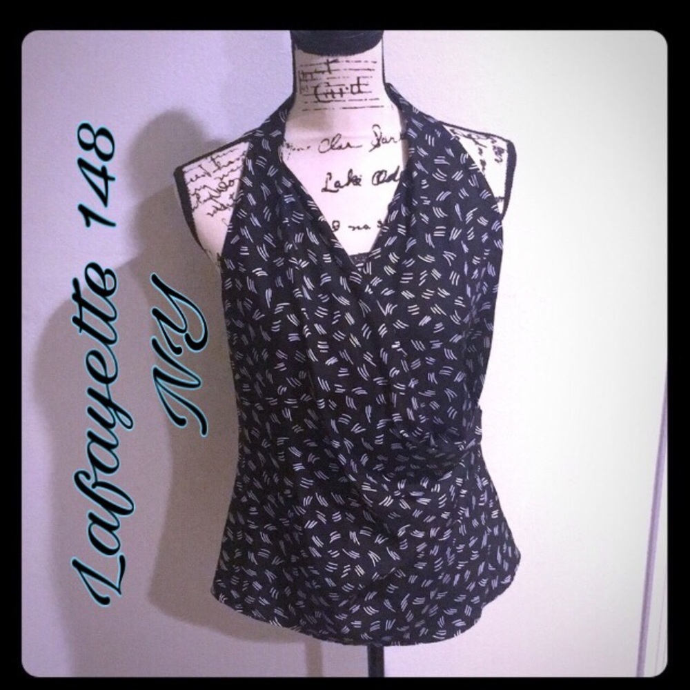 Gorgeous Lafayette 148 sleeveless blouse size 4